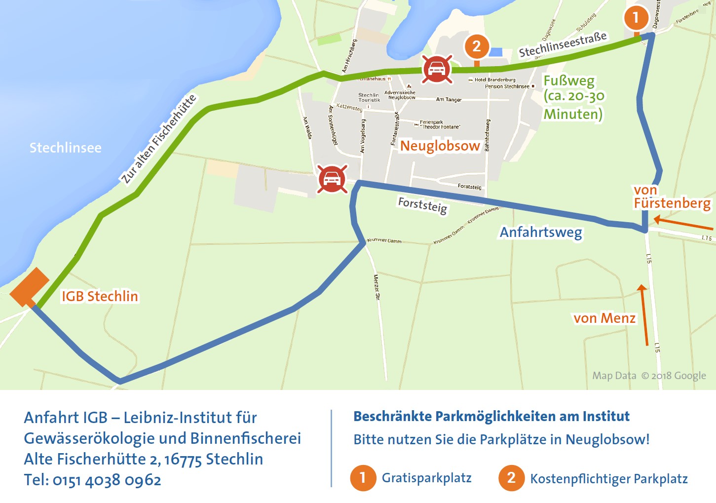 Anfahrtsskizze und Parkplätze