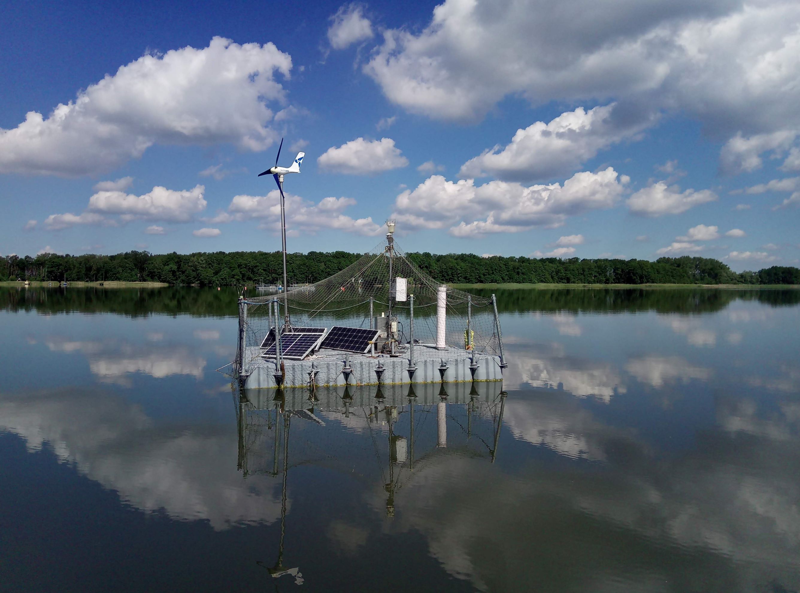 IGB-Messstation auf dem Arendsee