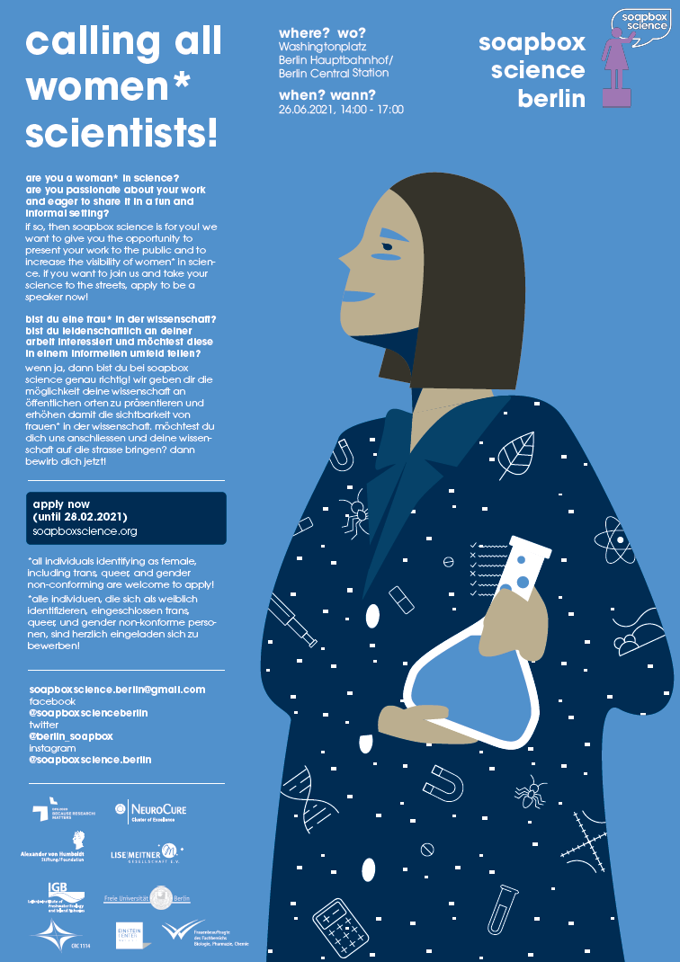 Soapbox Science Berlin Poster 2021