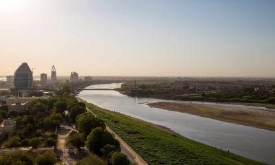 Der Nil bei der sudanesischen Stadt Karthum