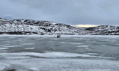 Braya Sø, Südwestgrönland im April 2022
