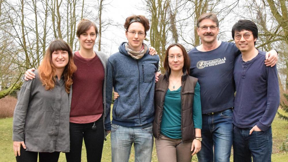 Von links nach rechts: Katja Irob, Nora Baberschke, Josua Pötter, Thora Lieke, Thomas Meinelt, Dibo Liu (Sascha Behrens fehlt). | Foto: Nadja Neumann / IGB