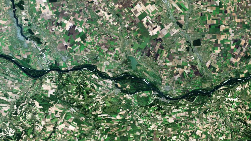 Danube River, Copernicus Sentinel data.
