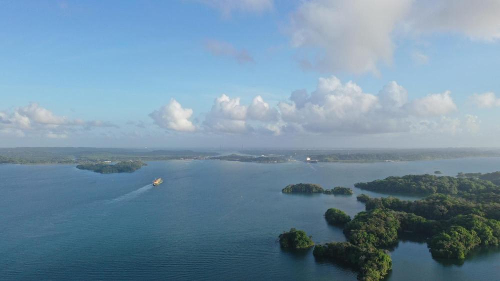 Blick auf den Panamakanal
