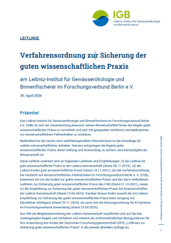 Cover der Verfahrensordnung