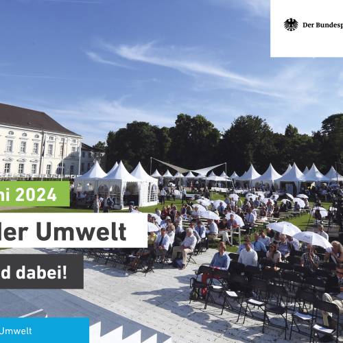 Ansicht von Schloss Bellevue zur Woche der Umwelt