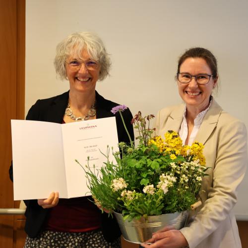 Verleihung der Honorarprofessur an Tina Heger