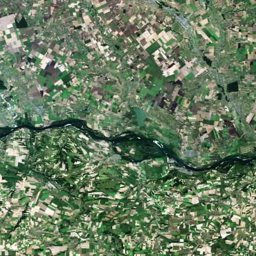 Die Donau, Copernicus Sentinel Daten. 