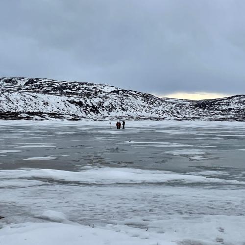 Braya Sø, Southwest Greenland in April 2022