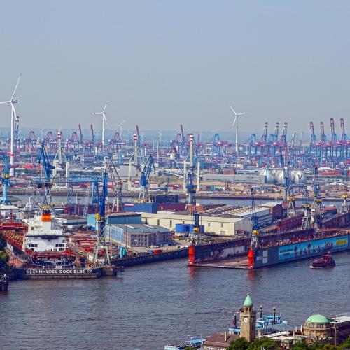 Ein Foto vom Hamburger Hafen