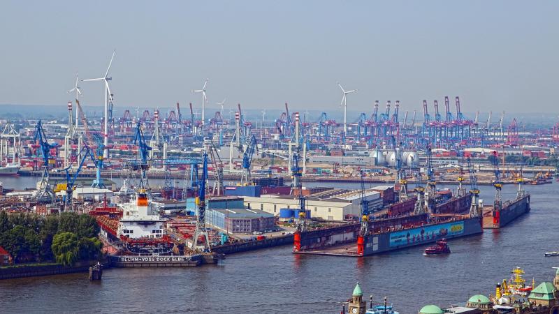 Ein Foto vom Hamburger Hafen